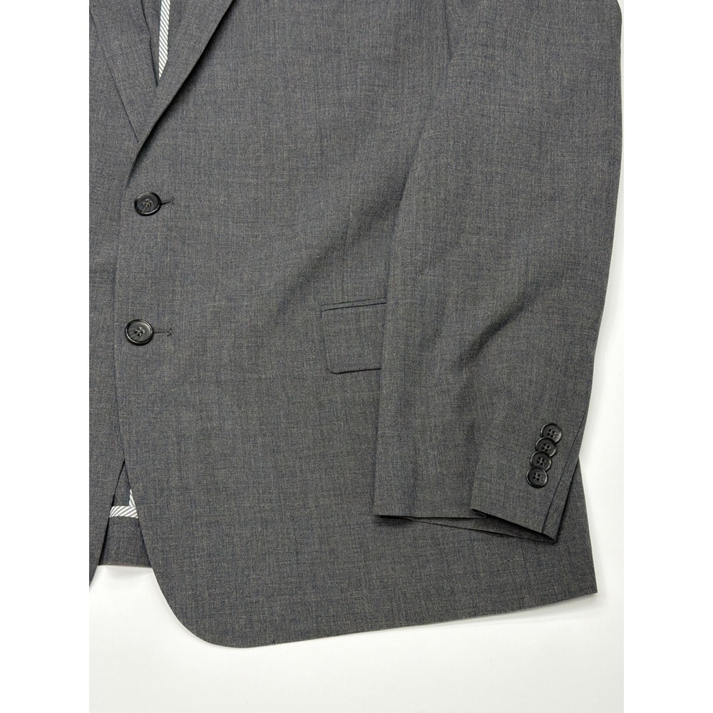 John Varvatos USA Mens Grey‎ Wool Blend 2 Button Blazer Sport Coat 46R - Picture 2 of 11
